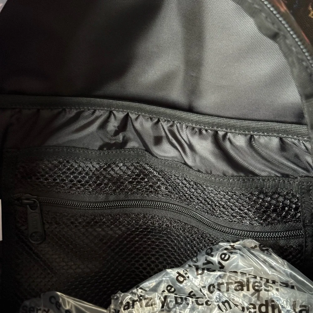 Vans Alumni Backpack - Black with Multicolor Pattern NWT